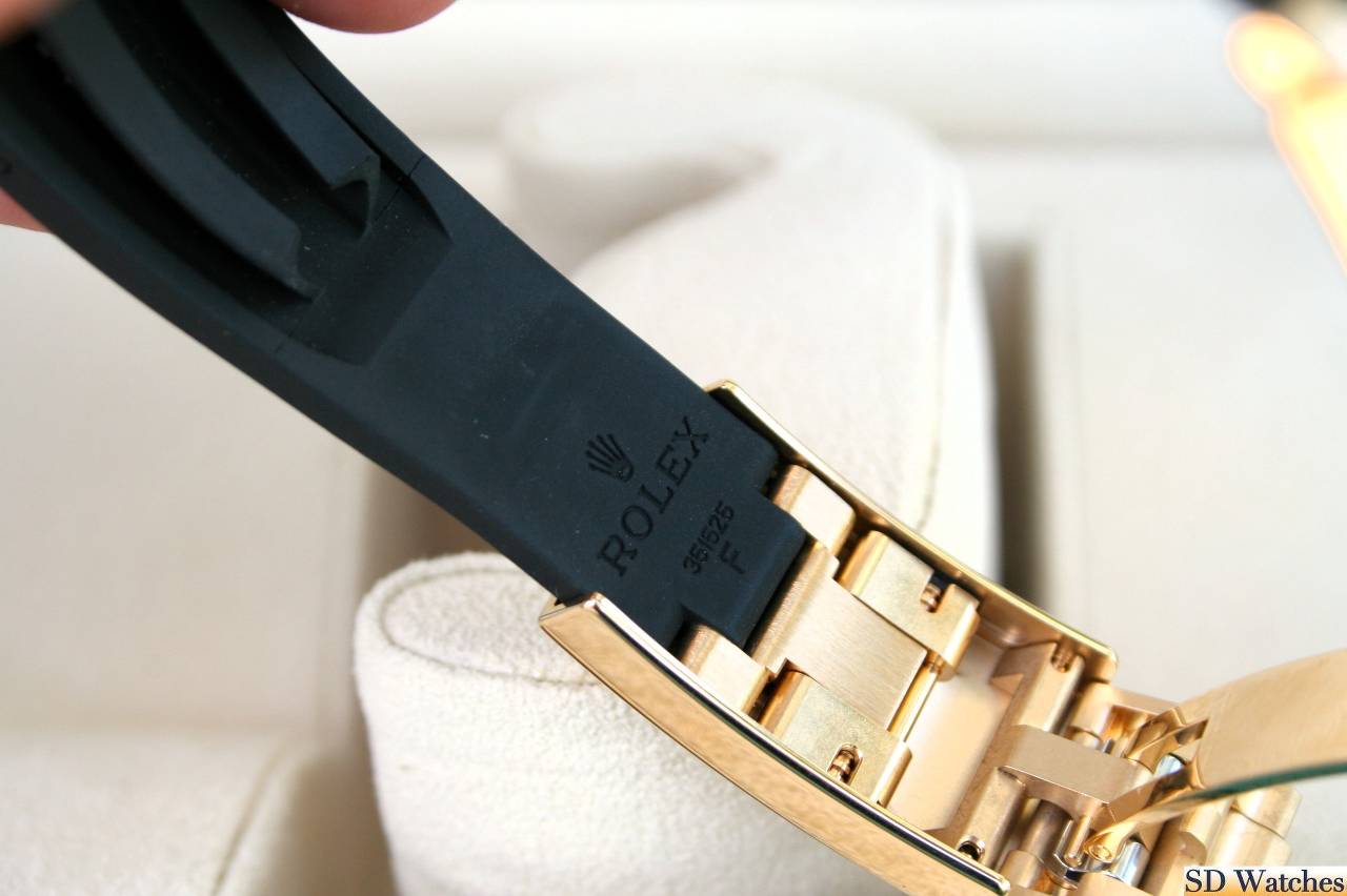 Rolex Yacht master Silicon band gold black Virat Kohli watch