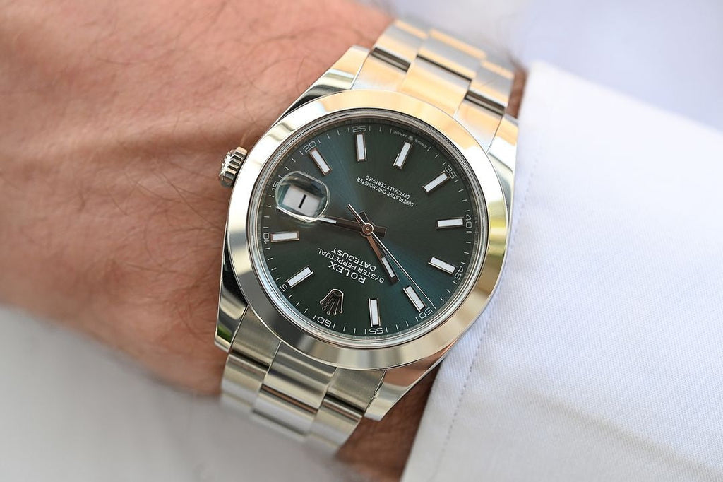 Rolex Green dial Silver metal Belt Watch Rajkumar Rao