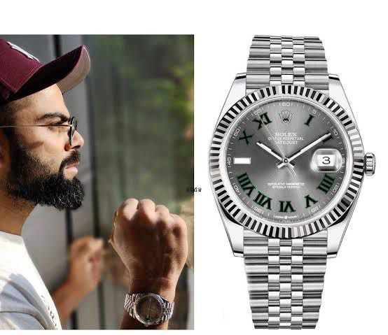 Rolex Datejust Silver Grey Dial Metal Virat Kohli