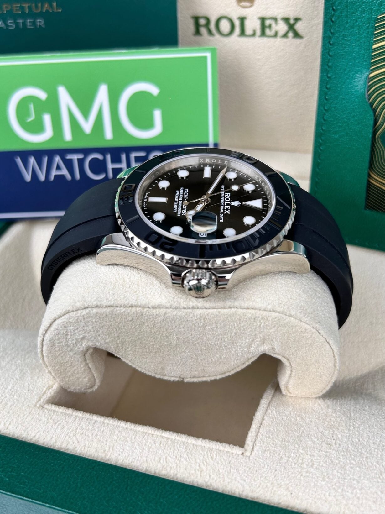 Rolex Yacht master Silicon band Silver black Virat Kohli watch