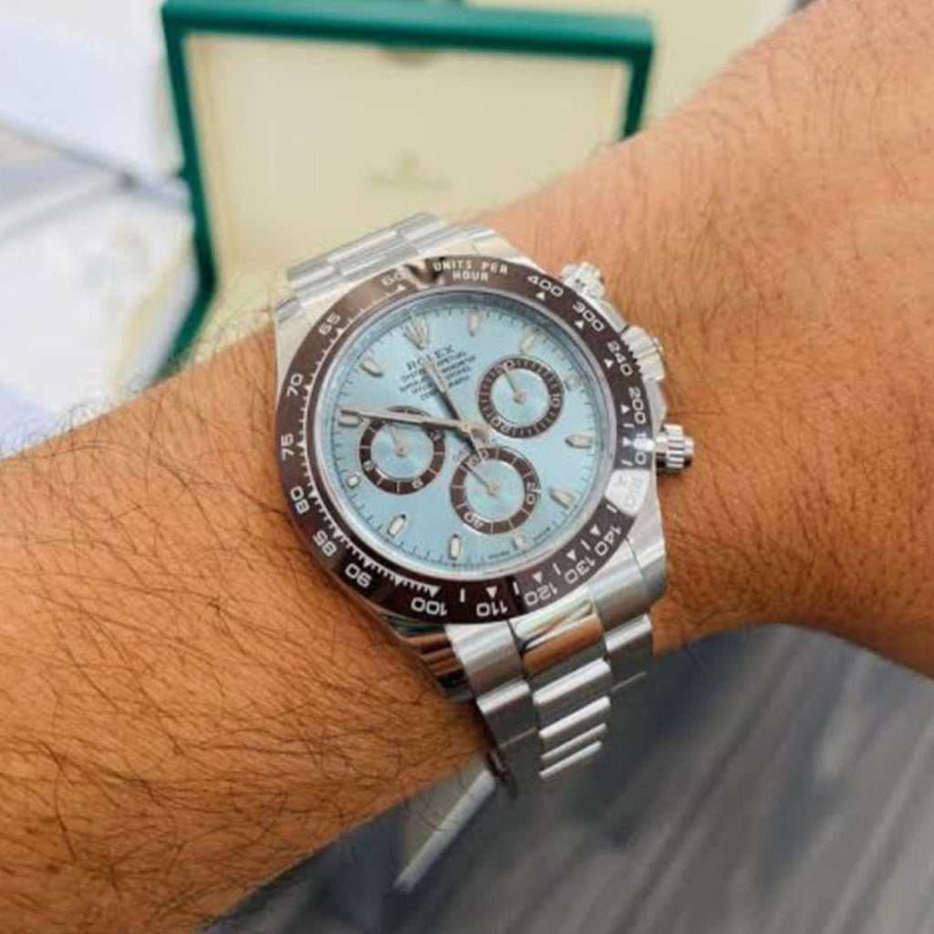 ROLEX DAYTONA ICE BLUE DAIL MS DHONI EDITION