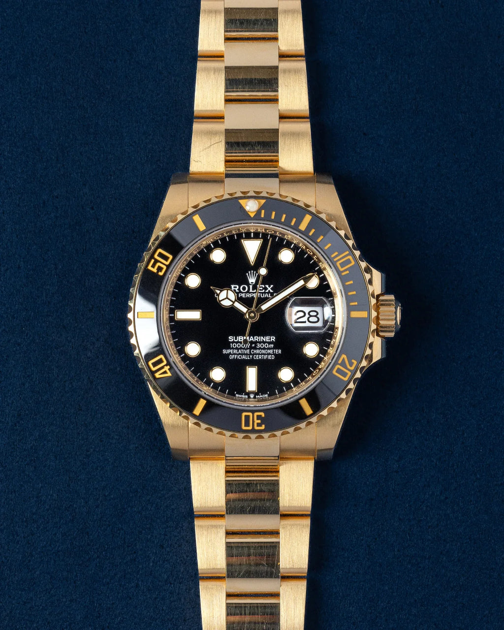 Rolex Submariner Full Gold Metal Watch