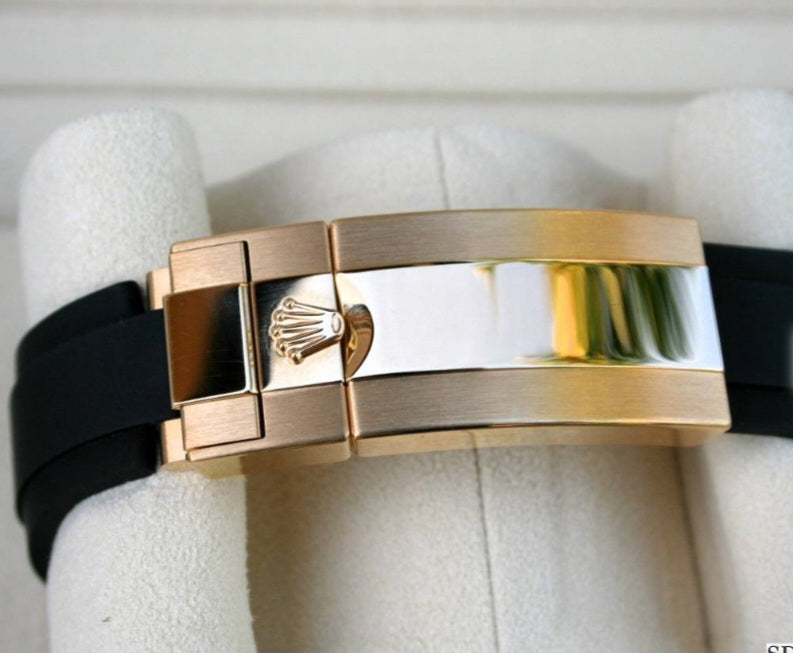 Rolex Yacht master Silicon band gold black Virat Kohli watch